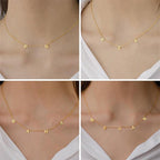 Spaced Letter Stainless Steel Necklace