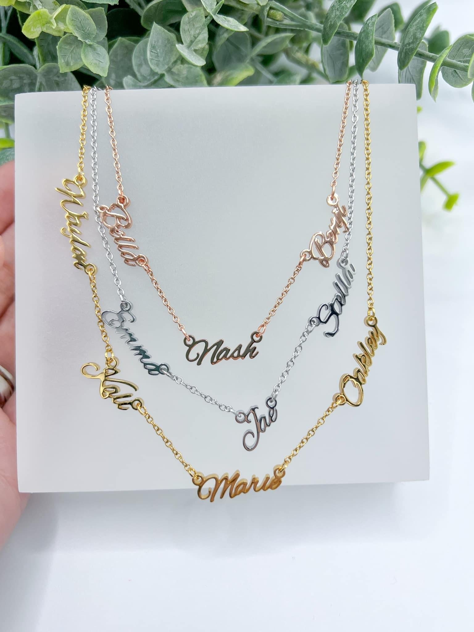 *Custom Multi-Name Necklace*