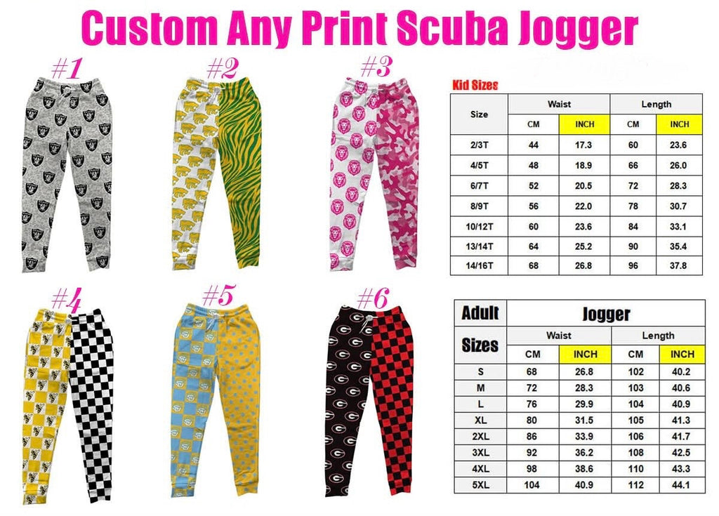 Custom Print Joggers