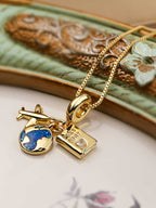 Wanderlust Travel Charm Necklace