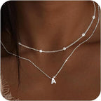 Layered Initial Necklace
