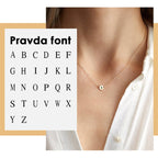 Stainless Dainty Initial Necklace- GOLD N