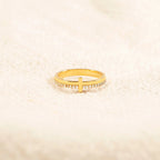 Sterling Cross Ring GOLD