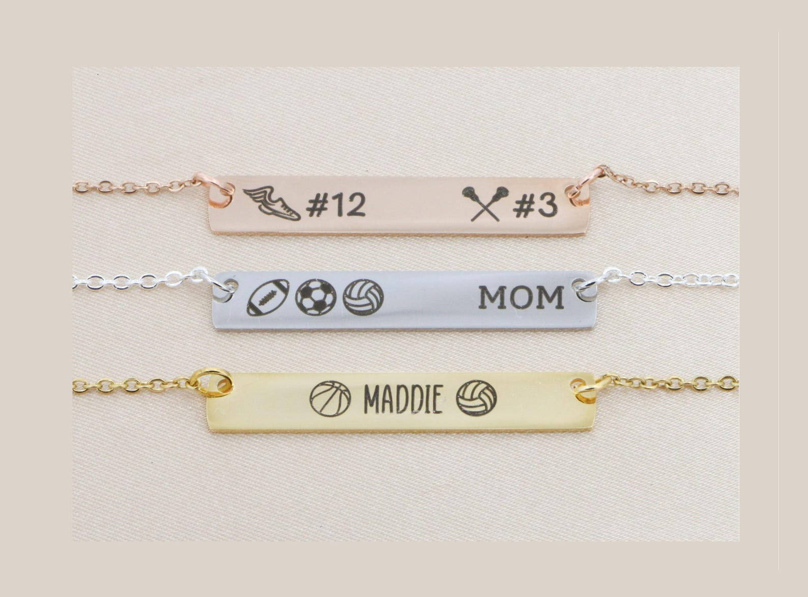 PREORDER: Completely Custom Text Bar Necklace