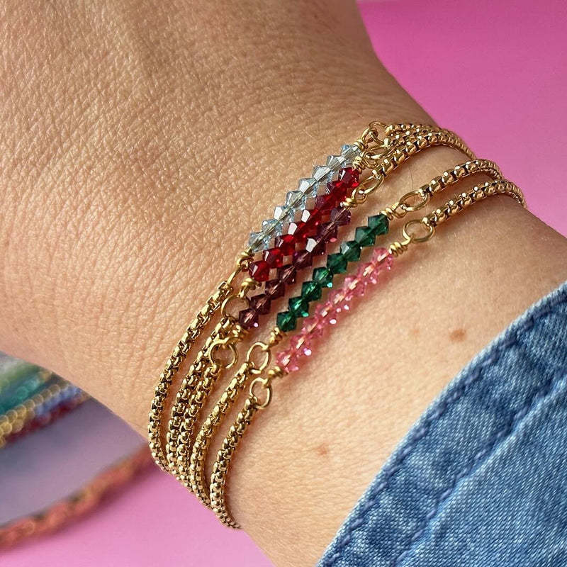 *Birth Stone Crystal Bracelets*- JULY