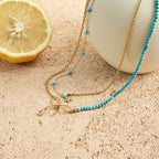 Preorder: Golden Bloom Bow Layered Necklace