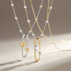 Preorder: Celestial Charm Safety Pin Necklaces