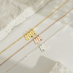 PREORDER: Personalized  Initial Birthstone Necklace