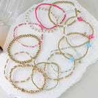 Cotton Candy Charm Bracelet Stack