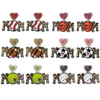 *Sports Mom Acrylic Earrings*
