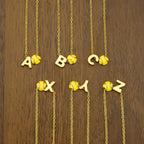 Preorder: Softball Initial Necklace