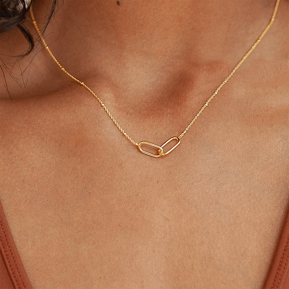 Chain Link Pendant Necklace