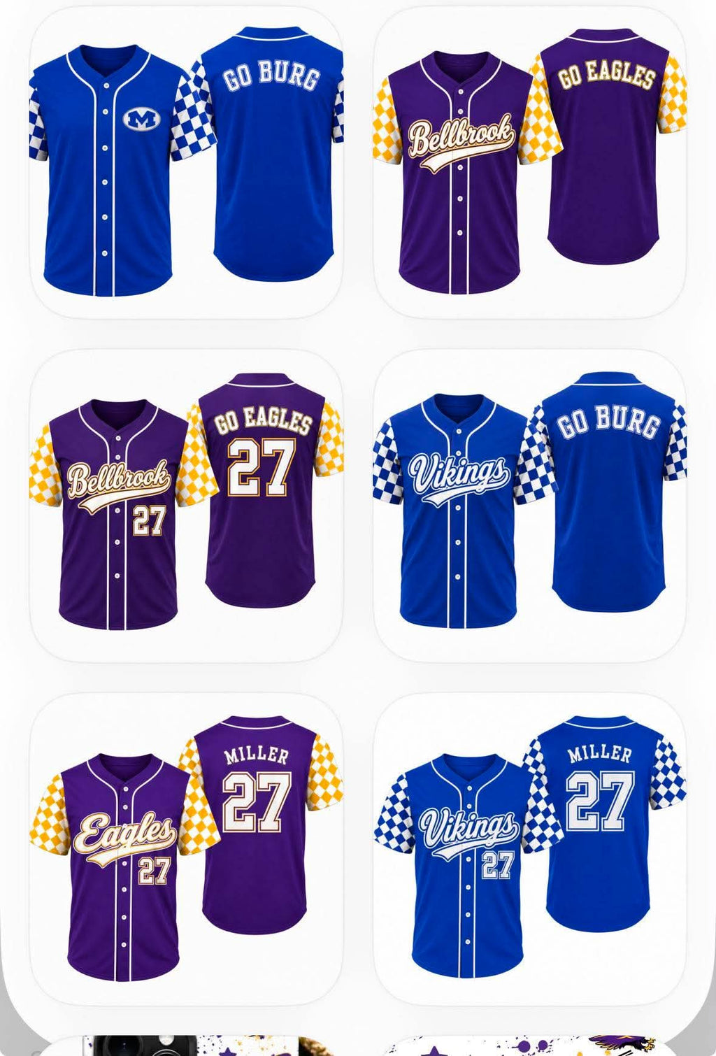 Custom Baseball Jersey