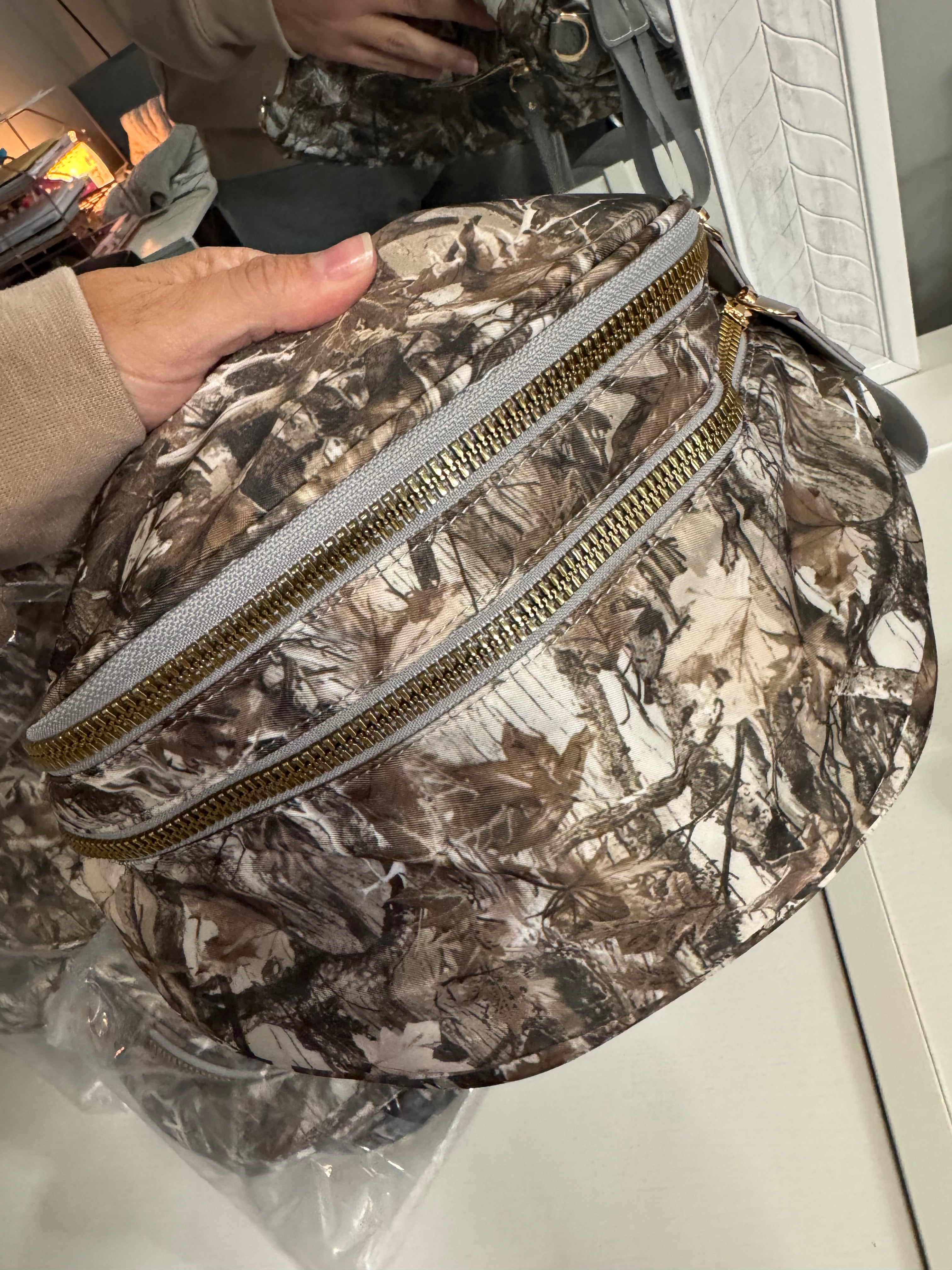 Camo Oversized Bum Bag