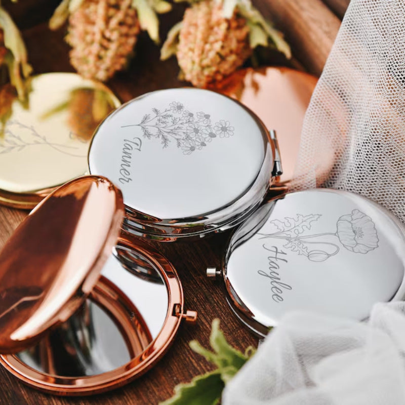 PREORDER: Personalized Engraved Compact Mirror