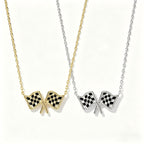 Checkered Flag Necklace