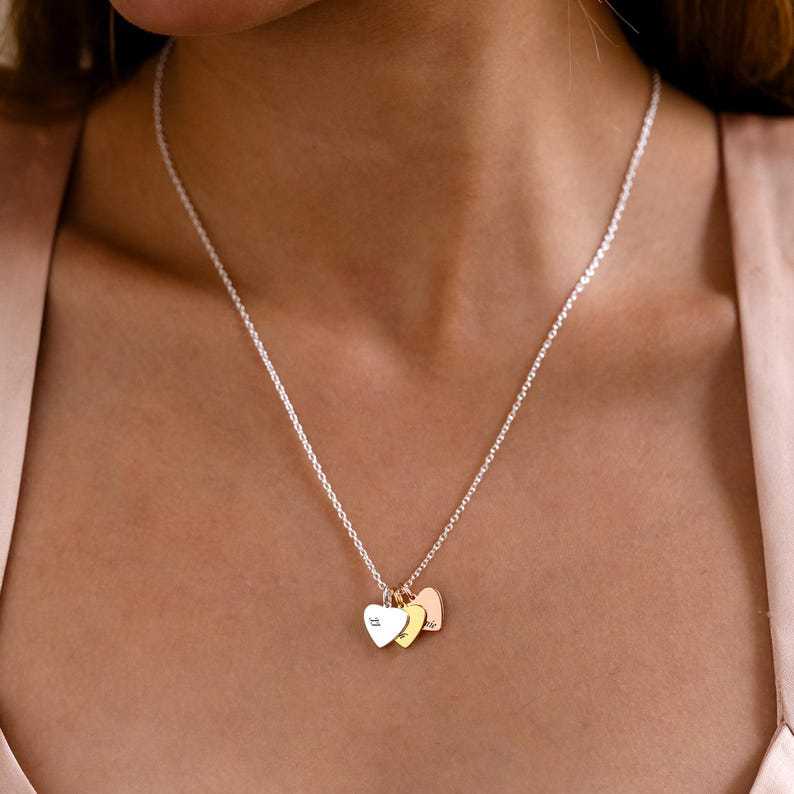 Preorder: Custom Engraved Heart Charm Necklace