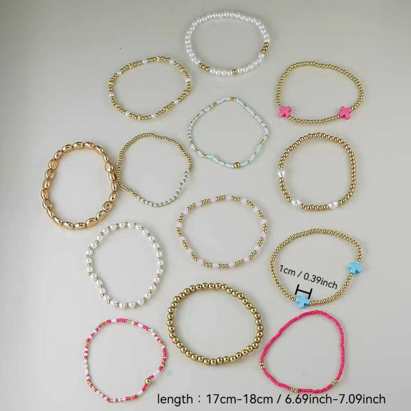 Cotton Candy Charm Bracelet Stack