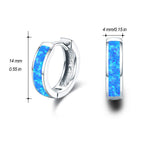 *Opal Huggie Hoops*