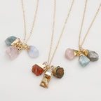 Zodiac Gemstone Charm Necklace