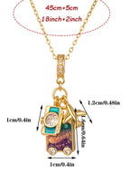 Wanderlust Travel Charm Necklace