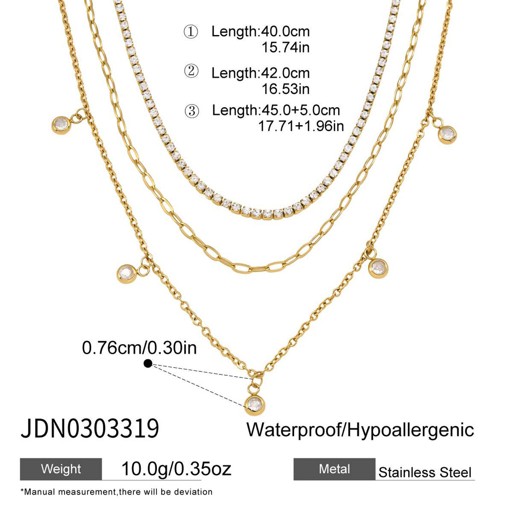 Preorder: Luxe Layered Crystal Necklace