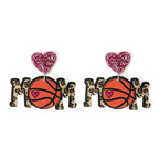 *Sports Mom Acrylic Earrings*