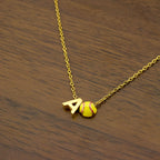 Preorder: Softball Initial Necklace