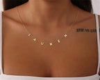 Spaced Letter Stainless Steel Necklace