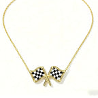 Checkered Flag Necklace