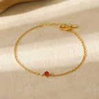 PREORDER: Delicate Birthstone Charm Bracelet