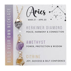 Zodiac Gemstone Charm Necklace