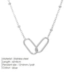 Chain Link Pendant Necklace