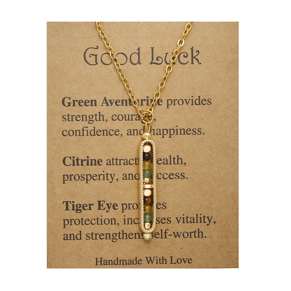 RTS: Natural Stone Healing Pendant Necklace
