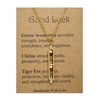 RTS: Natural Stone Healing Pendant Necklace