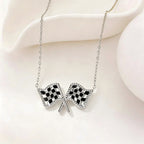 Checkered Flag Necklace