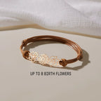 Preorder: Birth Flower Wrap Bracelet