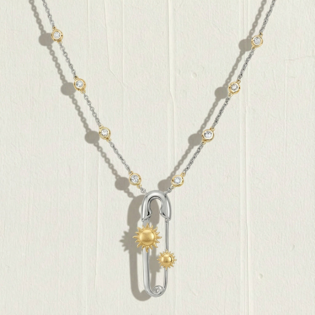 Preorder: Celestial Charm Safety Pin Necklaces
