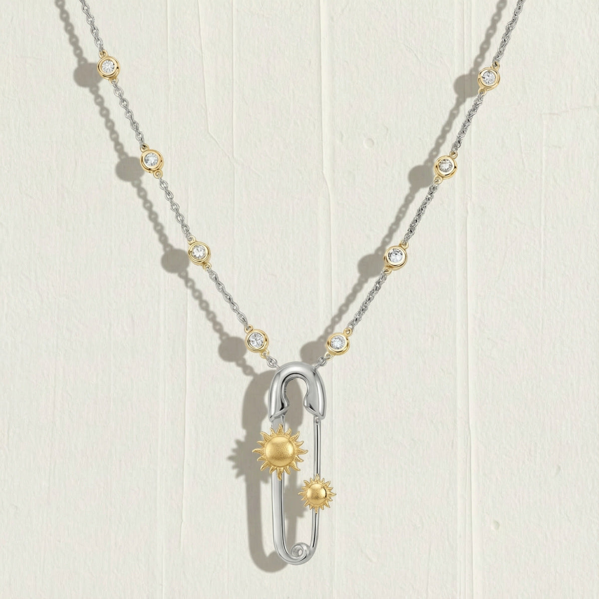 Preorder: Celestial Charm Safety Pin Necklaces