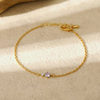 PREORDER: Delicate Birthstone Charm Bracelet