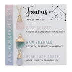 Zodiac Gemstone Charm Necklace