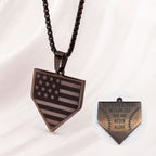 PREORDER: Faith & Freedom Home Plate Necklace