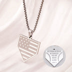 PREORDER: Faith & Freedom Home Plate Necklace