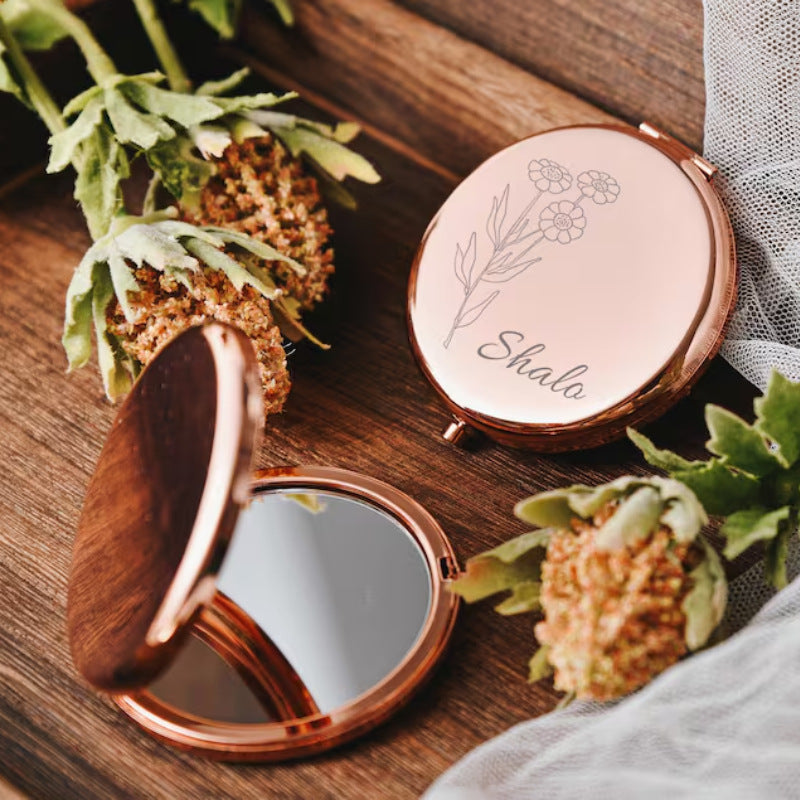 PREORDER: Personalized Engraved Compact Mirror