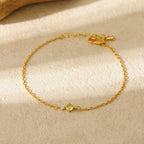 PREORDER: Delicate Birthstone Charm Bracelet