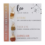 Zodiac Gemstone Charm Necklace