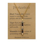 RTS: Natural Stone Healing Pendant Necklace