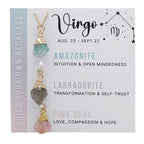 Zodiac Gemstone Charm Necklace