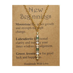 RTS: Natural Stone Healing Pendant Necklace