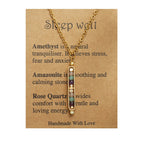 RTS: Natural Stone Healing Pendant Necklace